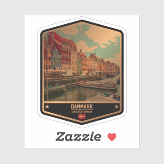 Dänemark Aufkleber (Blatt)