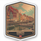 Dänemark Aufkleber (Vorderseite)