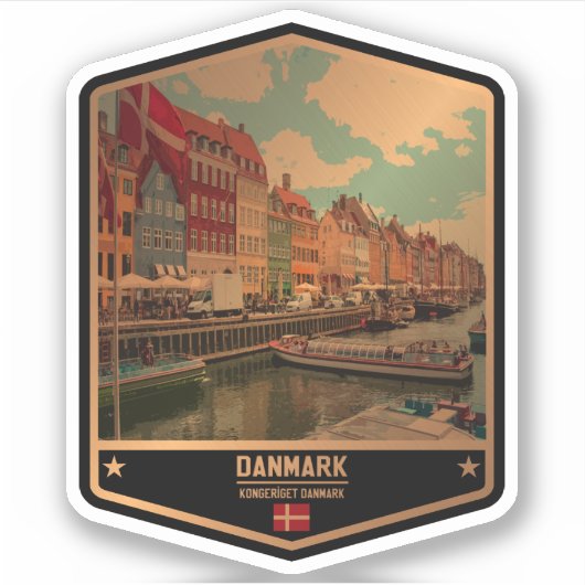 Dänemark Aufkleber (Vorderseite)