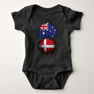 Dänemark Australisch Australien Tree Roots Baby Strampler