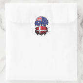 Dänemark Australisch Australien Tree Roots Runder Aufkleber (Tasche)