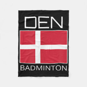 Dänemark Badminton Team Danish Athlete Den Flag Pr Fleecedecke