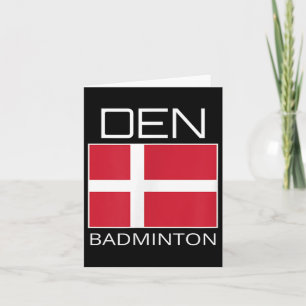 Dänemark Badminton Team Danish Athlete Den Flag Pr Karte