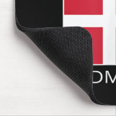 Dänemark Badminton Team Danish Athlete Den Flag Pr Mousepad (Ecke)
