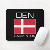 Dänemark Badminton Team Danish Athlete Den Flag Pr Mousepad (Mit Mouse)