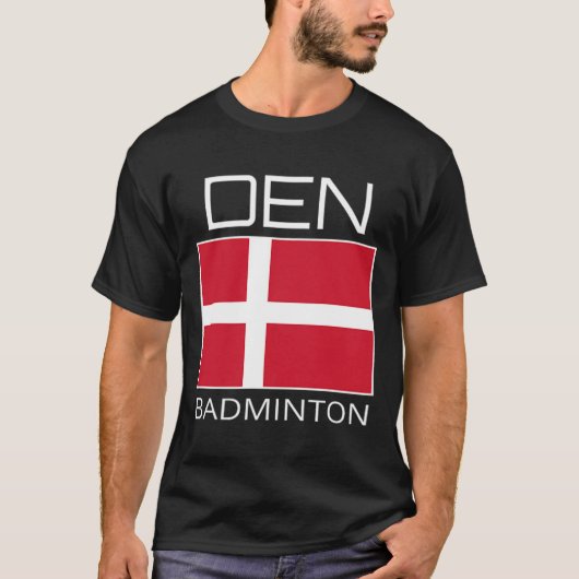 Dänemark Badminton Team Danish Athlete Den Flag Pr T-Shirt (Vorderseite)