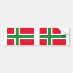 Dänemark Bornholm, Dänemark Flagge Autoaufkleber