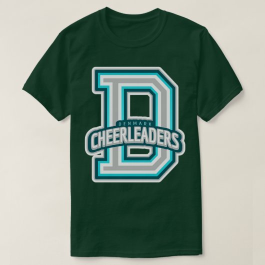 Dänemark Cheerleader T-Shirt (Design vorne)