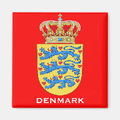 Dänemark Coat of Arms Gift Magnet (Vorne)