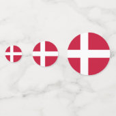 Dänemark Confetti, Party, dänische Flagge Konfetti (Vorderseiten)