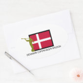 DÄNEMARK COPENHAGEN MISSION LDS CTR OVALER AUFKLEBER (Umschlag)