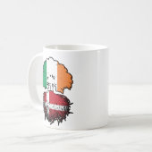 Dänemark Dänemark Irland Treots Flag Kaffeetasse (Vorderseite Links)