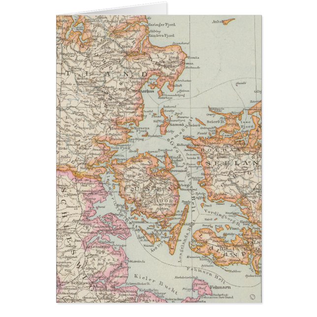 Danemark - Dänemark Karte (Vorne)