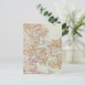 Danemark - Dänemark Karte (Stehend Vorderseite)