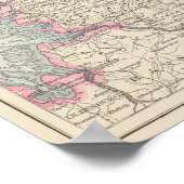 Danemark - Dänemark Karte Poster (Ecke)