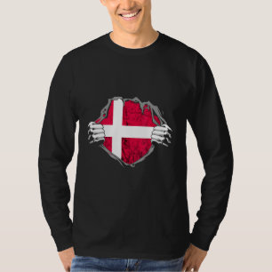 Dänemark Danes Chest Danish Pride Danmark Roots T-Shirt