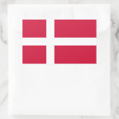 Dänemark/Dänisch/Dänische Flagge Rechteckiger Aufkleber (Tasche)