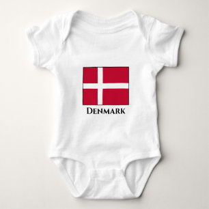 Dänemark (dänische Flagge) Baby Strampler