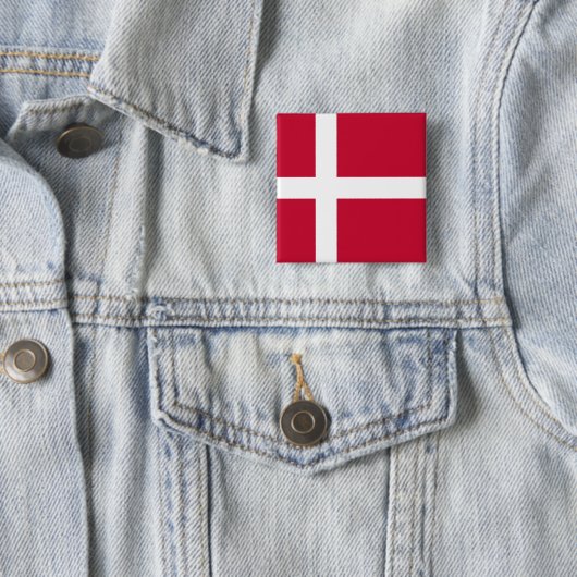 Dänemark (dänische Flagge) Button (Beispiel)