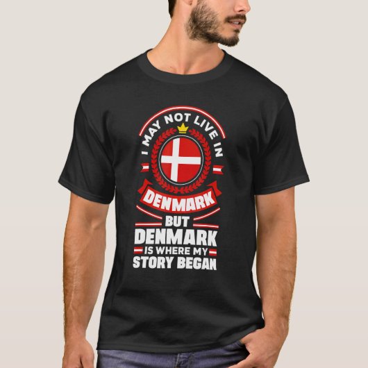 Dänemark dänische Flagge Dänemark Zitat T-Shirt (Vorderseite)
