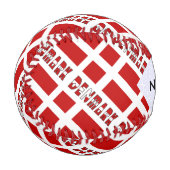 Dänemark dänische Flagge geteerte schwarze Persona Baseball (Vorderseite Links)