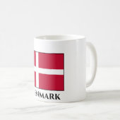 Dänemark (dänische Flagge) Kaffeetasse (VorderseiteRechts)