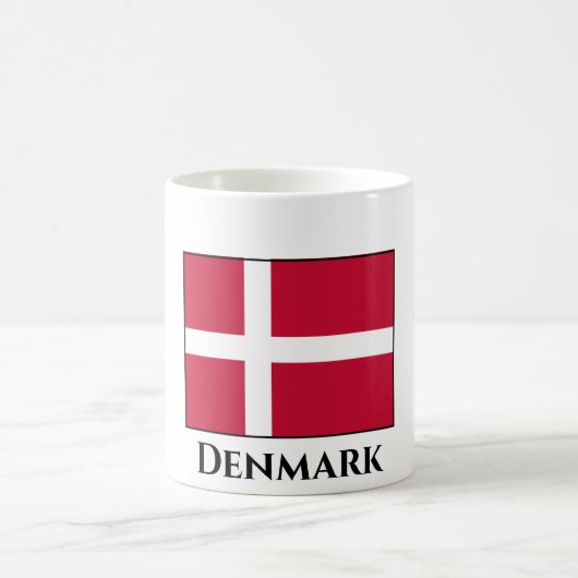 Dänemark (dänische Flagge) Kaffeetasse (Mittel)