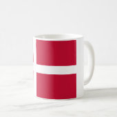 Dänemark (dänische Flagge) Kaffeetasse (VorderseiteRechts)