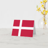 Dänemark (dänische Flagge) Karte (Gelbe Blume)