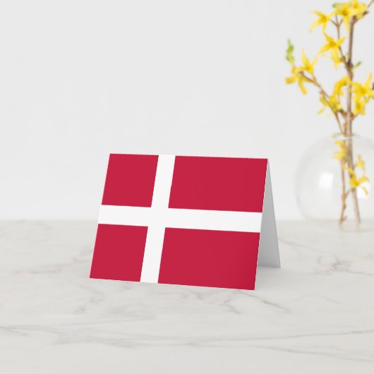 Dänemark (dänische Flagge) Karte (Gelbe Blume)