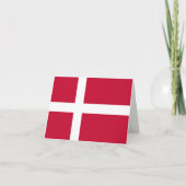Dänemark (dänische Flagge) Karte (Vorderseite)