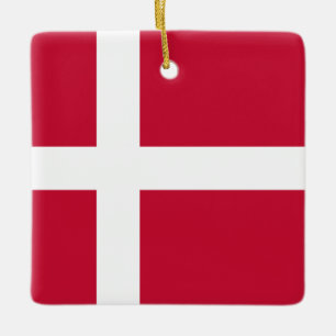 Dänemark (dänische Flagge) Keramikornament