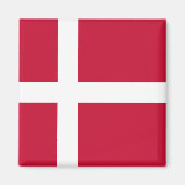 Dänemark (dänische Flagge) Magnet (Vorne)