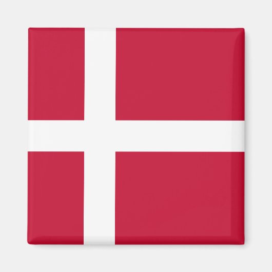 Dänemark (dänische Flagge) Magnet (Vorne)