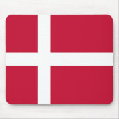 Dänemark (dänische Flagge) Mousepad (Vorne)