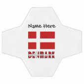 Dänemark - dänische Flagge Personalisiert Fußball (Flach)