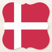 Dänemark (dänische Flagge) Untersetzer (Vorderseite)