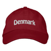 Dänemark. Dänischer Stolz! Bestickte Baseballkappe (Vorderseite)