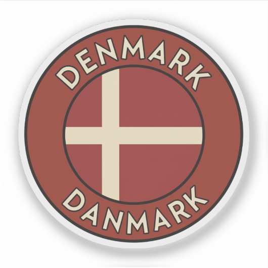 Dänemark Danmark  Aufkleber (Vorderseite)