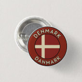 Dänemark Danmark  Button (Vorne & Hinten)