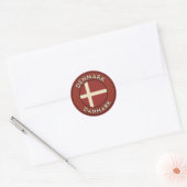Dänemark Danmark  Runder Aufkleber (Umschlag)