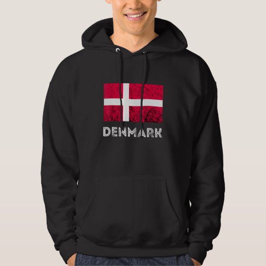 Dänemark Dannebrog Dänische Flagge Dansk Roots Dän Hoodie (Vorderseite)