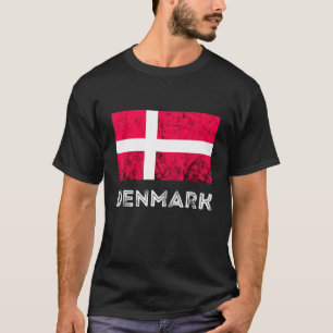 Dänemark Dannebrog Dänische Flagge Dansk Roots Dän T-Shirt