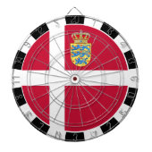 Dänemark Dartboard & Danish Flag / Spielbrett Dartscheibe (vorne)