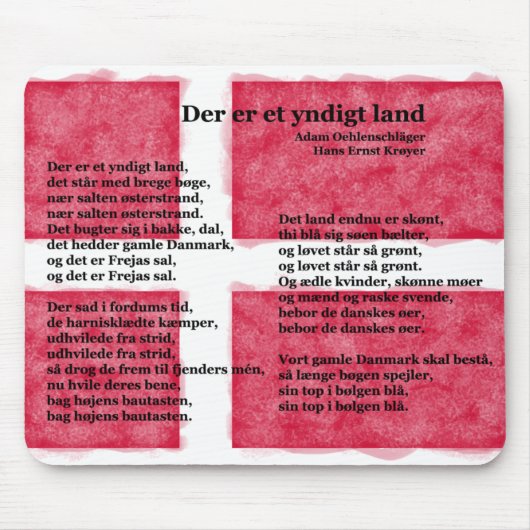 Dänemark - Der er et yndigt land Mousepad (Vorne)