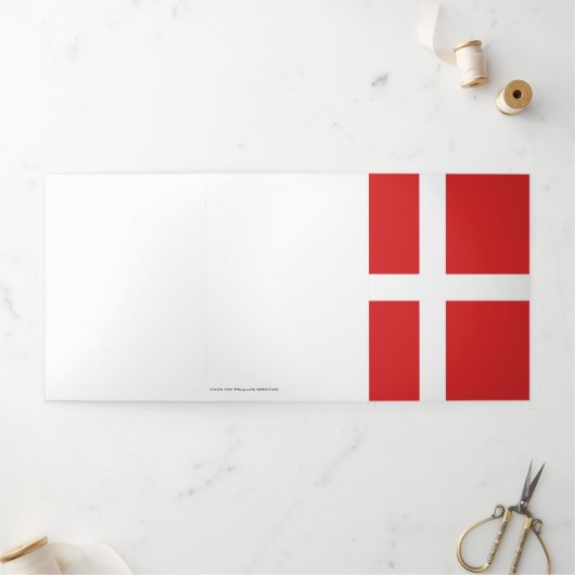 Dänemark Dreifach Gefaltete Karte (Außenbereich)