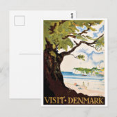 Dänemark, Eiche am Strand Postkarte (Vorne/Hinten)