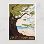 Dänemark, Eichenbaum am Strand Postkarte (Vorderseite)