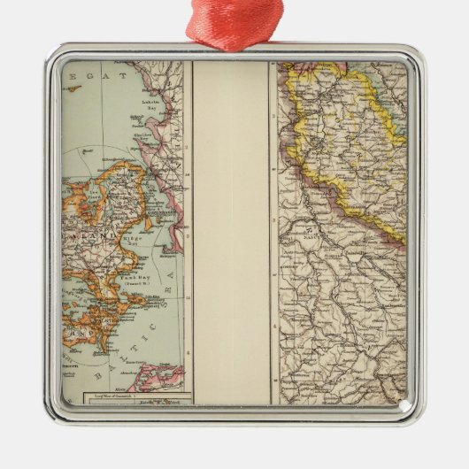 Dänemark, Elsass Lothringen, Pfalz Silbernes Ornament (Vorne)