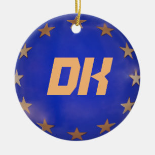 Dänemark Europäische Gewerkschaft Weihnachtsschm Keramikornament